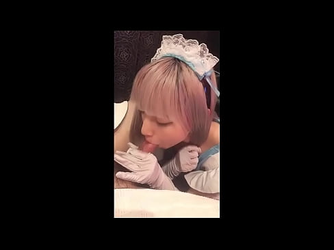 ❤️ Japanese Idol [mayuka], franskur vinnukonubúningur, 1. hluti, blástur og hristur af sér með húðkrem ️❌ Rússneskt klám á is.gayasianporn.ru